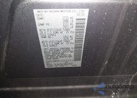 2015 Infiniti Qx60 z USA, uszkodzony, nr VIN 5N1AL0MM9FC521133